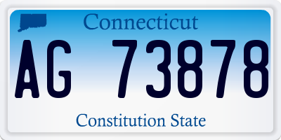 CT license plate AG73878