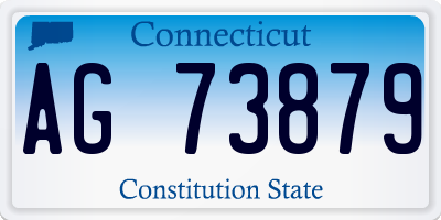 CT license plate AG73879