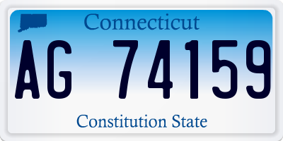 CT license plate AG74159