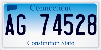 CT license plate AG74528