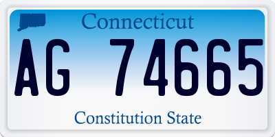 CT license plate AG74665