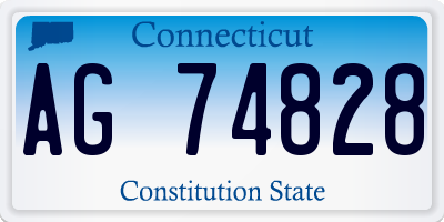 CT license plate AG74828