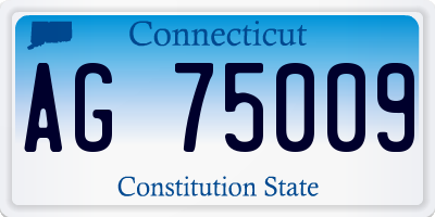 CT license plate AG75009