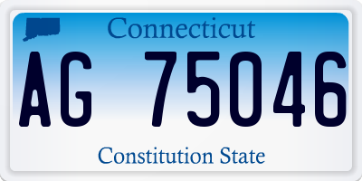 CT license plate AG75046