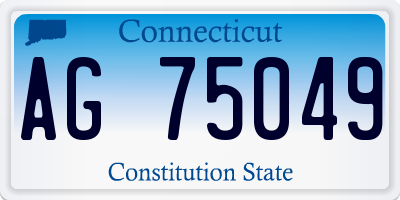 CT license plate AG75049