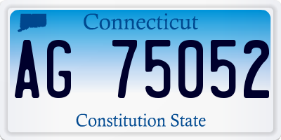 CT license plate AG75052
