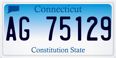 CT license plate AG75129