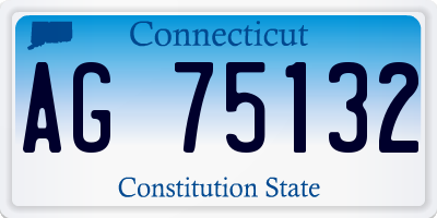 CT license plate AG75132