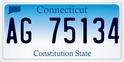 CT license plate AG75134