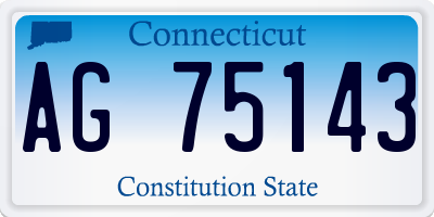 CT license plate AG75143