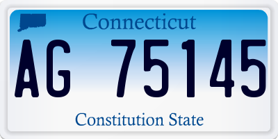 CT license plate AG75145