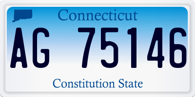 CT license plate AG75146