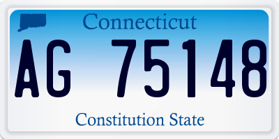 CT license plate AG75148