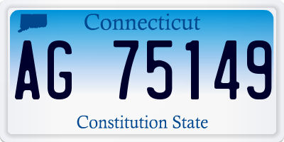 CT license plate AG75149