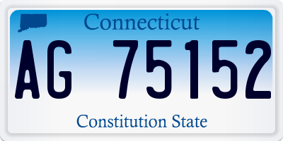 CT license plate AG75152