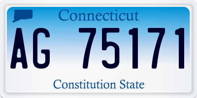 CT license plate AG75171