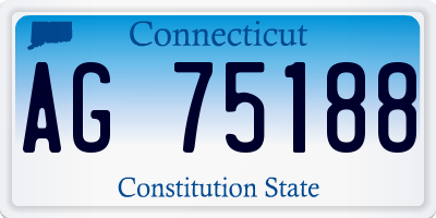 CT license plate AG75188