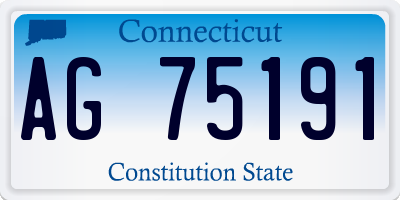 CT license plate AG75191