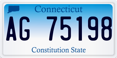 CT license plate AG75198