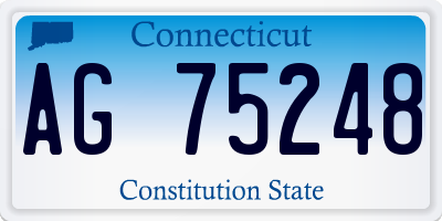 CT license plate AG75248