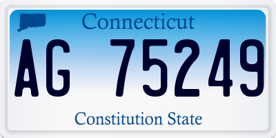 CT license plate AG75249