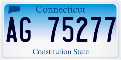 CT license plate AG75277