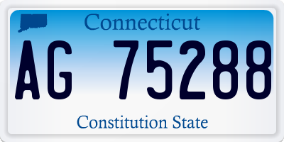 CT license plate AG75288