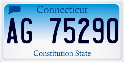 CT license plate AG75290
