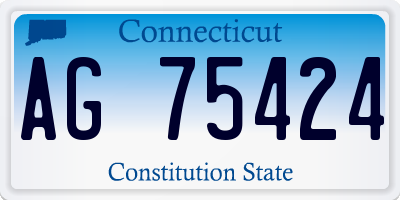 CT license plate AG75424