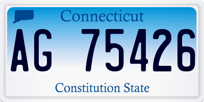 CT license plate AG75426