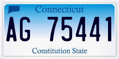 CT license plate AG75441