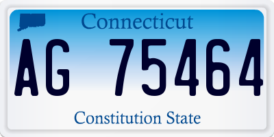 CT license plate AG75464