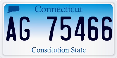 CT license plate AG75466