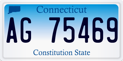 CT license plate AG75469