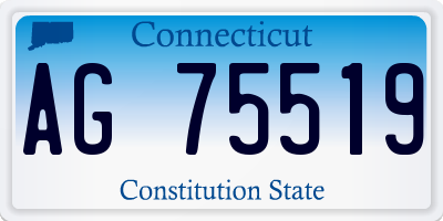 CT license plate AG75519