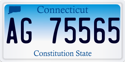 CT license plate AG75565