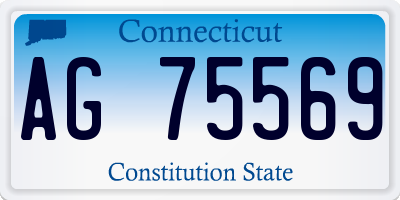 CT license plate AG75569