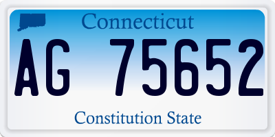 CT license plate AG75652