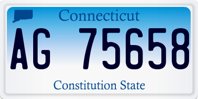 CT license plate AG75658