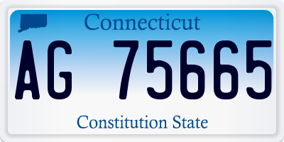 CT license plate AG75665