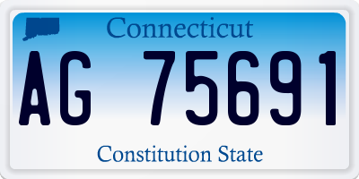 CT license plate AG75691
