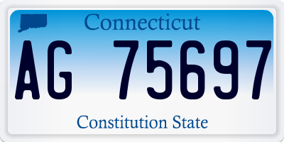 CT license plate AG75697