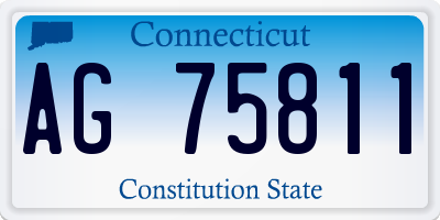 CT license plate AG75811