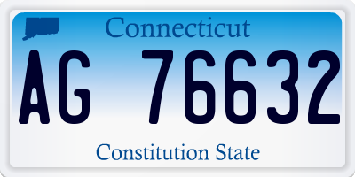 CT license plate AG76632