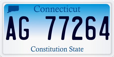 CT license plate AG77264