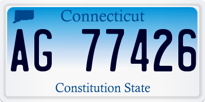 CT license plate AG77426