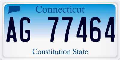 CT license plate AG77464