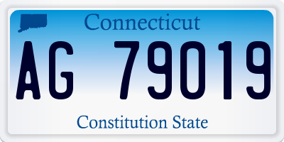 CT license plate AG79019