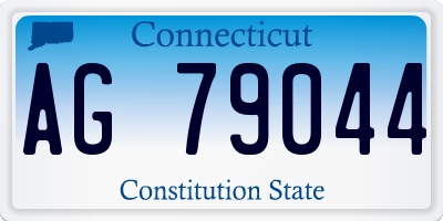 CT license plate AG79044
