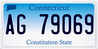 CT license plate AG79069